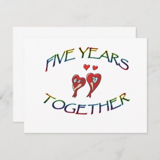 FÜNF JAHRE GEMEINSAM (Vorne/Hinten)