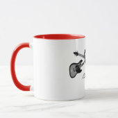 Fünf Kääze Tasse mit farbigem Rand (Links)