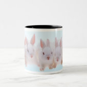 Fünf Kaninchen Zweifarbige Tasse (Mittel)