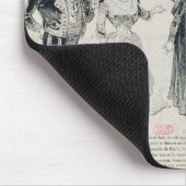 Fünf Karikaturen der Form Franzosen Mousepad (Ecke)