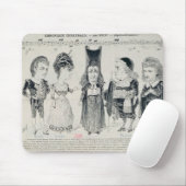 Fünf Karikaturen der Form Franzosen Mousepad (Mit Mouse)
