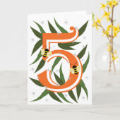 Fünf Karte (Gelbe Blume)