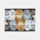Fünf Katzen, Louis Wain Fleecedecke (Vorderseite (Horizontal))