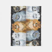 Fünf Katzen, Louis Wain Fleecedecke (Vorderseite)