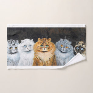 Fünf Katzen, Louis Wain Handtuch