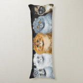 Fünf Katzen, Louis Wain Seitenschläferkissen (Vorderseite Vertikal)