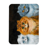 Fünf Katzen von Louis Wain Magnet (Vertikal)