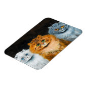 Fünf Katzen von Louis Wain Magnet (Linke Seite)