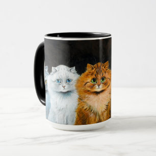 Fünf Katzen von Louis Wain Tasse