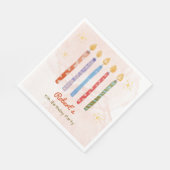 Fünf Kerzen Kinder 5. Geburtstag Serviette (Ecke)