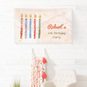 Fünf Kerzen Kindergeburtstag Banner (Insitu)
