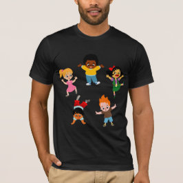 Fünf Kinder Cartoon T - Shirt