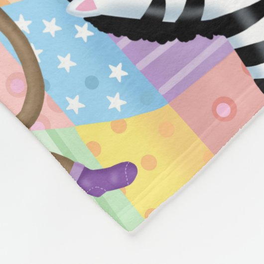 Fünf kleine Affe-Flanell-Decke Fleecedecke (Ecke)