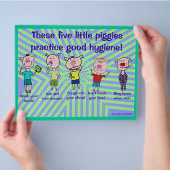 Fünf kleine Schweine Flyer (Hand)