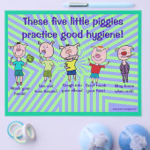 Fünf kleine Schweine Flyer (Einzeln)