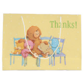 Fünf knuddelig und bunt betrifft Stühle Große Geschenktüte (Rückseite)