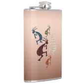 Fünf Kokopelli Flachmann (Rechts)