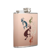 Fünf Kokopelli Flachmann (Rechts)