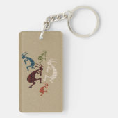 Fünf Kokopelli Schlüsselanhänger (Rückseite)