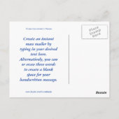 Fünf Kreuzfahrtschiffe Postkarte (Rückseite)