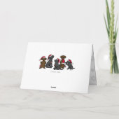 Fünf Labradors Weihnachten (Rückseite)
