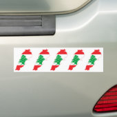 FÜNF Libanon Flag Map Autoaufkleber (Auf Auto)