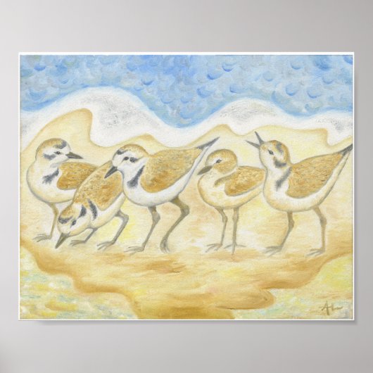 Fünf Liebhaber der Beach-Kunst Poster (Vorne)