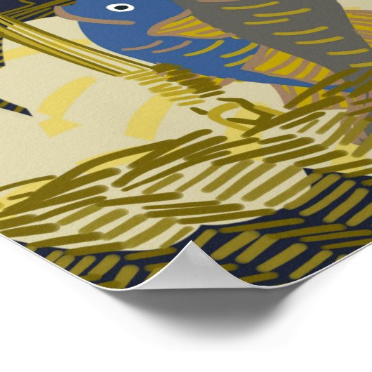 Fünf Loves, zwei Fische Poster (Ecke)