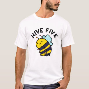 Fünf lustige High Five Bee Pun T-Shirt