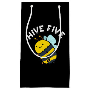 Fünf lustige High Five Been Pun Dark BG Kleine Geschenktüte