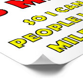 Fünf-Meilen-Hund-Funny-Poster Poster (Ecke)