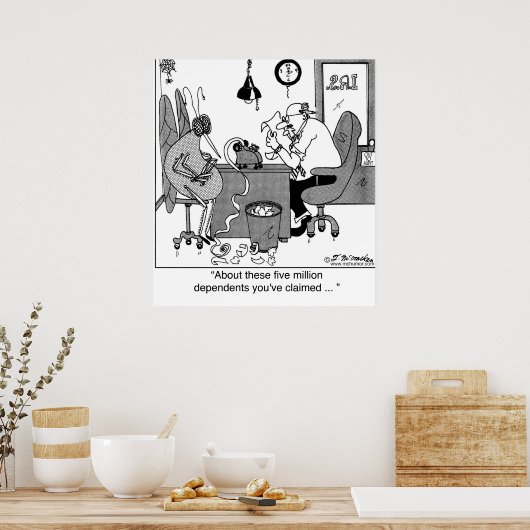 Fünf Millionen Abhängige? Poster (Küche)