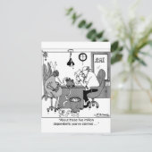 Fünf Millionen Abhängige? Postkarte (Stehend Vorderseite)