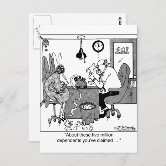 Fünf Millionen Abhängige? Postkarte (Vorne/Hinten)