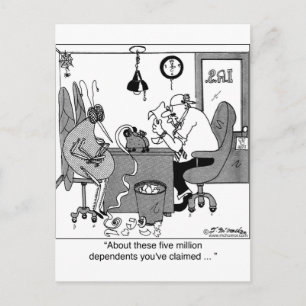 Fünf Millionen Abhängige? Postkarte