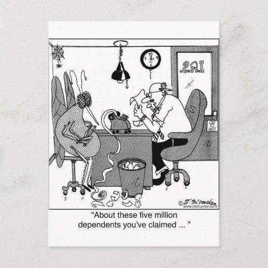 Fünf Millionen Abhängige? Postkarte (Vorderseite)
