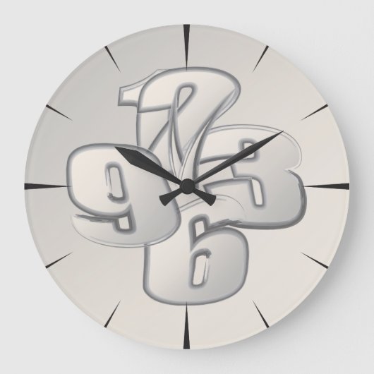 Fünf Minuten Große Wanduhr (Vorderseite)