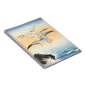 Fünf Möwen über dem turbulenten Meer, Koson, Vogel Notizblock (Rechte Seite)