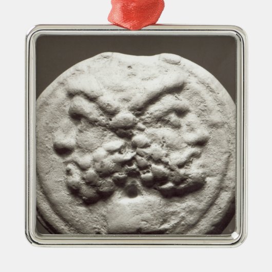 Fünf Münzen, die Janus, Jupiter darstellen Silbernes Ornament (Vorne)