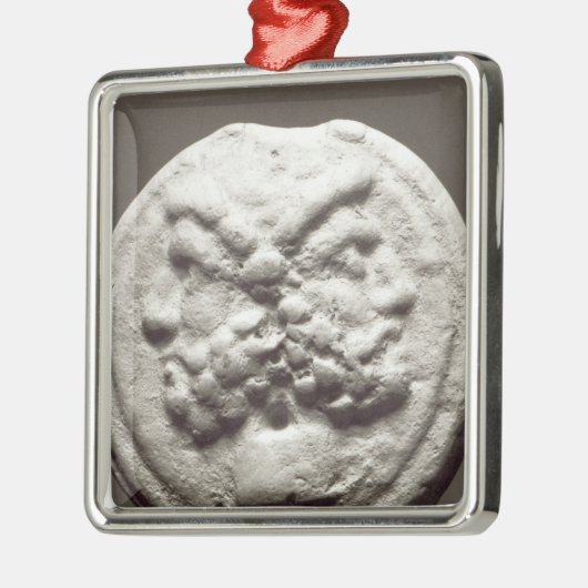 Fünf Münzen, die Janus, Jupiter darstellen Silbernes Ornament (Links)