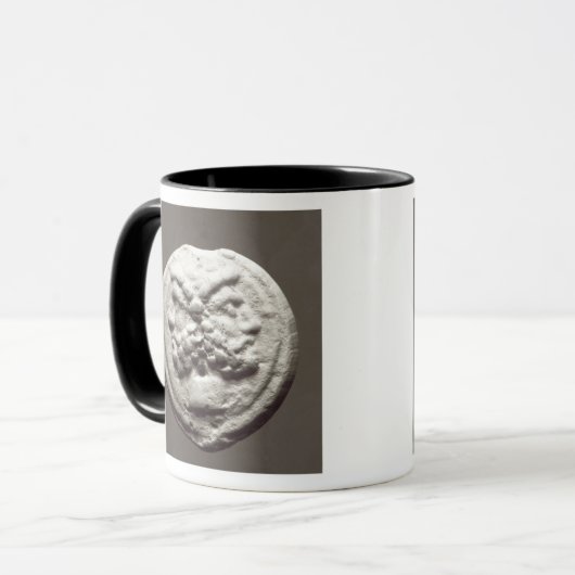 Fünf Münzen, die Janus, Jupiter darstellen Tasse (Vorderseite Links)