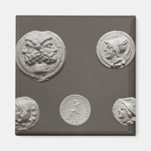 Fünf Münzen Magnet