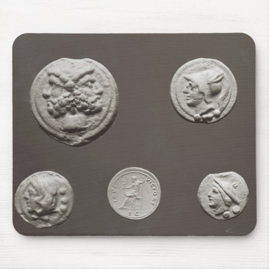 Fünf Münzen Mousepad (Vorne)