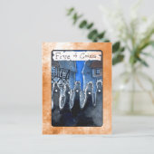 Fünf Münzen Postkarte (Stehend Vorderseite)