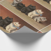 Fünf Niedliche Kitts Umhüllungspapier Geschenkpapier (Ecke)