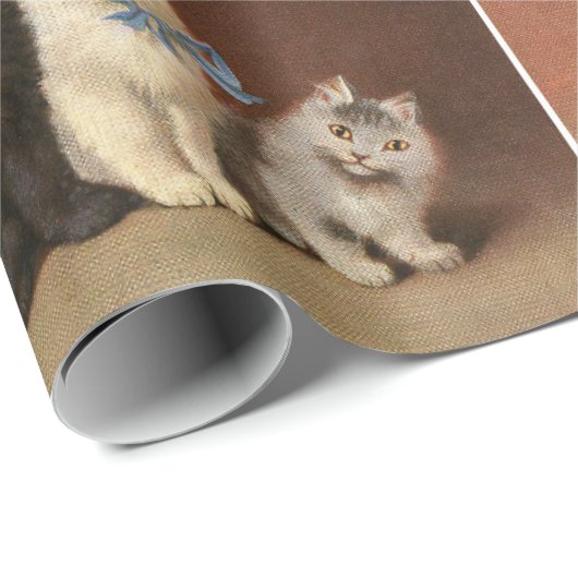 Fünf Niedliche Kitts Umhüllungspapier Geschenkpapier (Rolleneckpunkt)