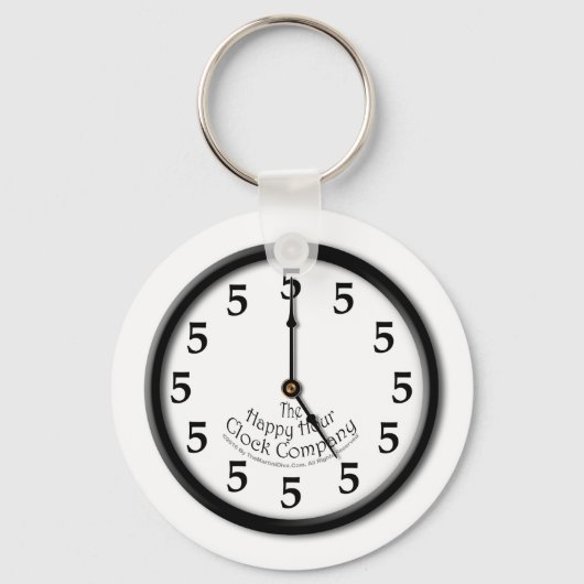 FÜNF O'CLOCK CLOCK SCHLÜSSELANHÄNGER (Vorderseite)