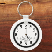FÜNF O'CLOCK CLOCK SCHLÜSSELANHÄNGER (Vorderseite)
