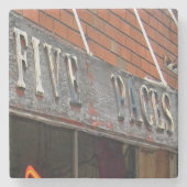 Fünf Paces, fünf Schnürsenkel, fünf Pfade Steinuntersetzer (Vorderseite)