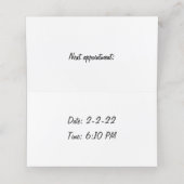 Fünf Palmen, das Strandleben anpassbar Treuekarte (Innenseite Aufgefaltet)